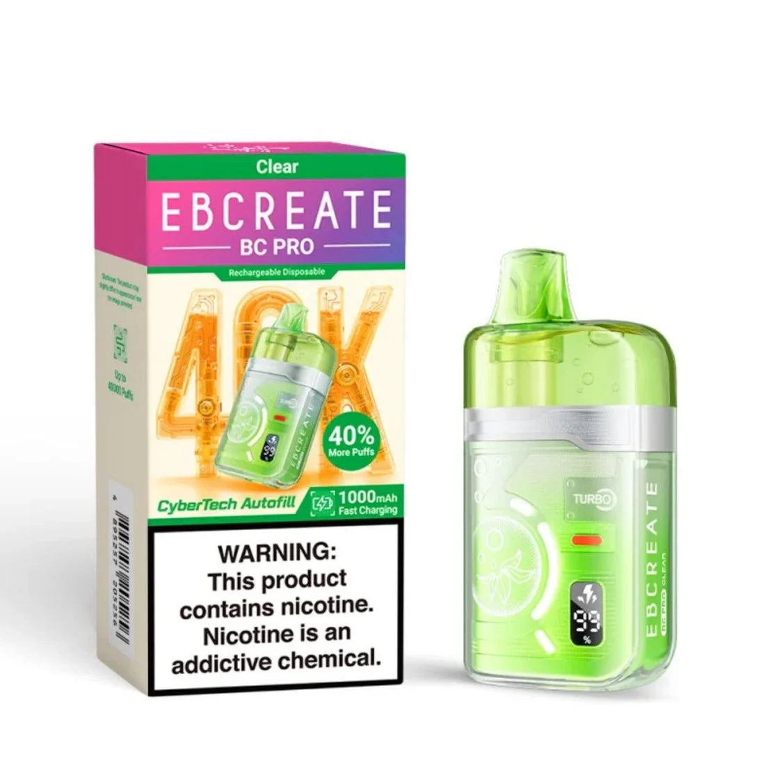Vape descartable Elfbar EB Create BC 40K 40000 puffs — MejorVapor Argentina