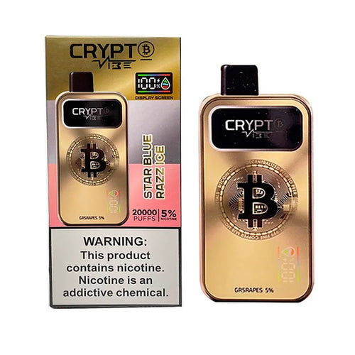 Descartable Crypto Vibe Bitcoin 20000 Pufs